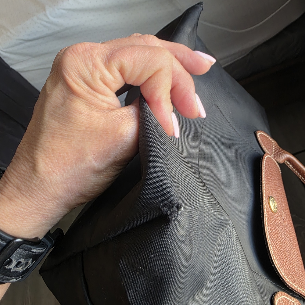 Longchamp Black and Brown Tote Bag - Picture 7 of 10